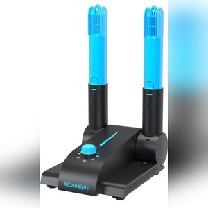 Portable Shoe Dryer Warmer with Heat Blower, Timer, and Adjustable Foldable Rack